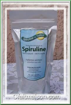 Sachet de spiruline.