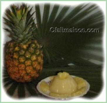 Ananas gélifié démoulé