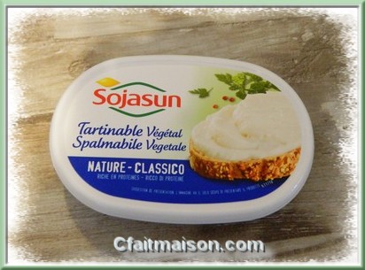 Sojasun  tartiner ou  cuisiner  base de soja ferment