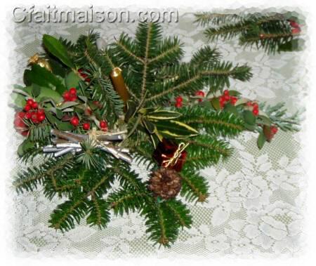 CENTRE DE TABLE SAPIN DE NOEL –