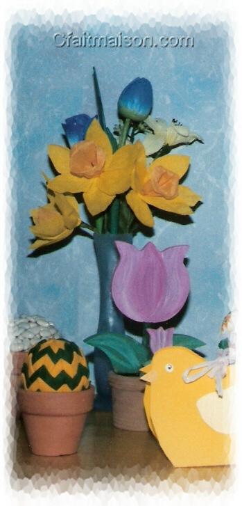 Jonquilles en papier crpon