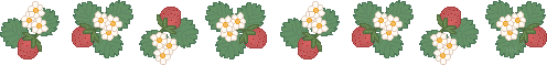 ligne de fleurs de fraisiers