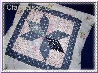 Coussin en patchwork.