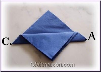 pliage de serviettes de table en papier, pliage de papier, origami,  deocration de table, plier du papier, decor de table, origami, serviettes  en papier