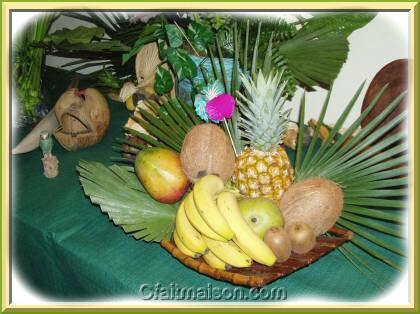 Plateau de fruits exotiques