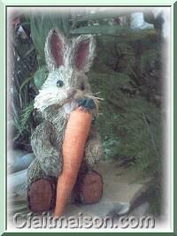 lapin en paille