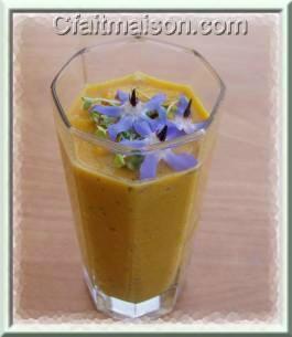 Smoothie de potiron cru.