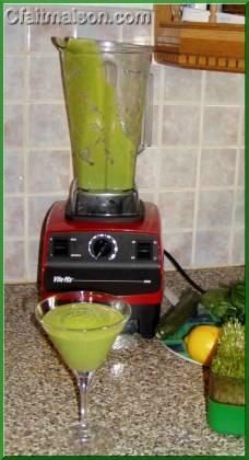 Smoothie vert ralis au Vita-Mix.