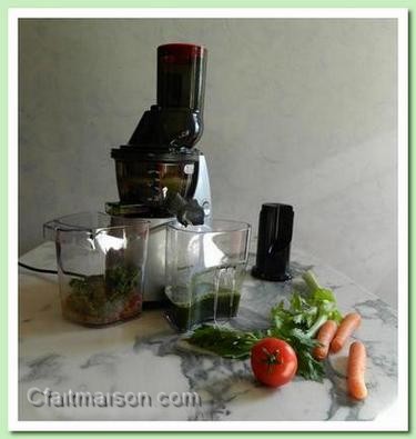 Jus de lgumes  l'extracteur de jus Kuvings B9000