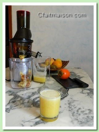 Verre de jus de fruits  l'extracteur de jus Kuvings B9000