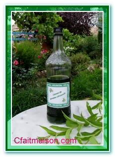 Liqueur de verveine citronnelle.