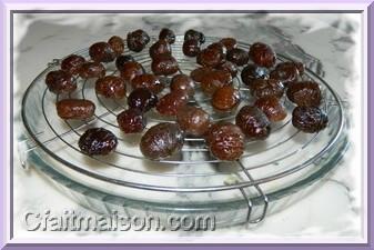 Marrons glacs confits maison.