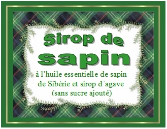 Sirop de sapin : tiquette.