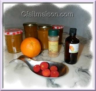 confiture d'arbouses et oranges  la cannelle.