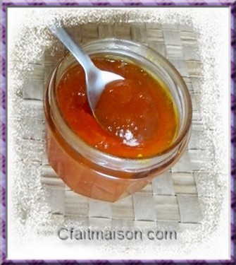 Confiture de potiron faite maison.