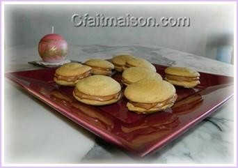 Les whoopies  la ganache monte chocolat.