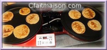 Blinis cuits  la Tarte Rvolution 3D.