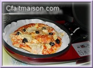 Pizza cuite  la Tarte Rvolution 3D.