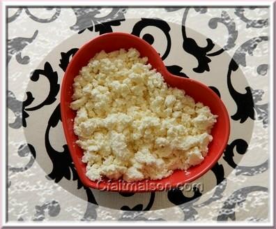 Cottage cheese fait maison sans prsure au vinaigre.