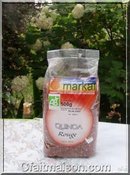 Paquet de graines de quinoa rouge bio