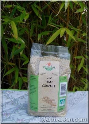 Paquet de riz complet bio