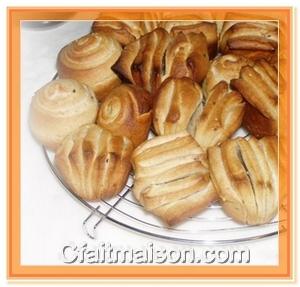 Butterflakes rolls, cuits au four