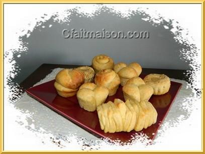 Dinner rolls, cuits au four