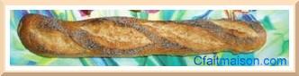 Baguette dcore de graines de pavot