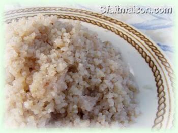 Boulgour de sarrasin au cuiseur  riz.