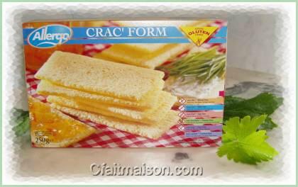 toasts sans gluten Crac'form d'Allergo.