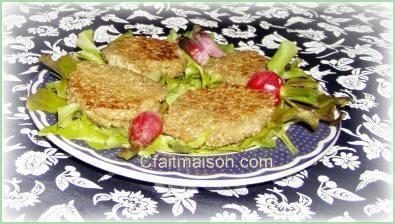 Galettes de quinoa au fenouil.