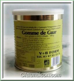 Gomme de guar.