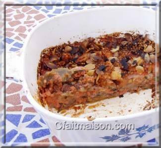 Lasagnes de feuilles de riz aux lgumes.