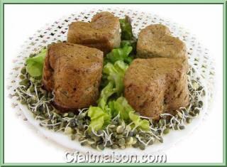 Terrine de lentilles aux flocons de riz.