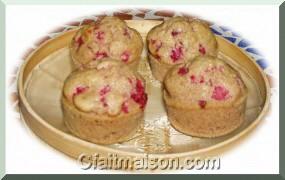 Muffins  la framboise.