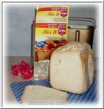 Pain sans gluten avec farine sans gluten.