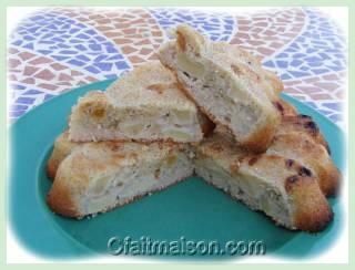 Gâteau de pommes au quinoa.