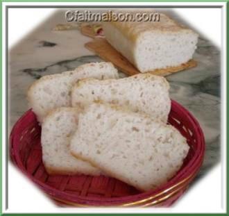 Du pain de riz avec de la gomme de guar.