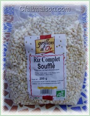 Paquet de riz souffl.