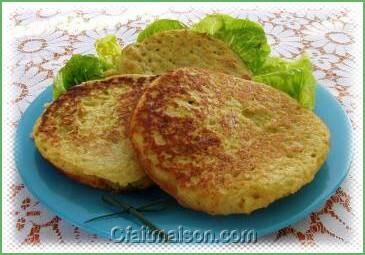 Tortillas de pommes de terre aux oignons.