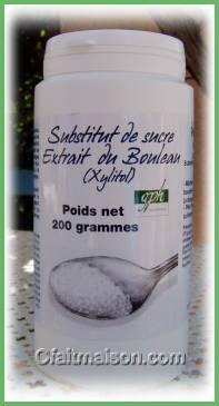 Extrait du bouleau, appel xylitol.