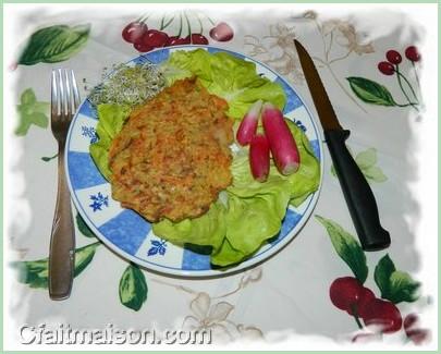 Galettes de lentilles corail.