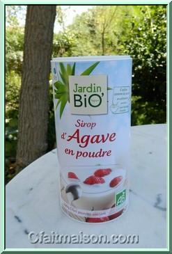 Sirop d'agave en poudre.