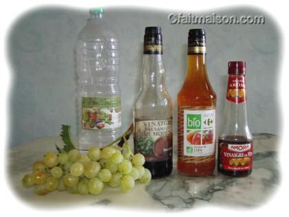 4 vinaigres différents